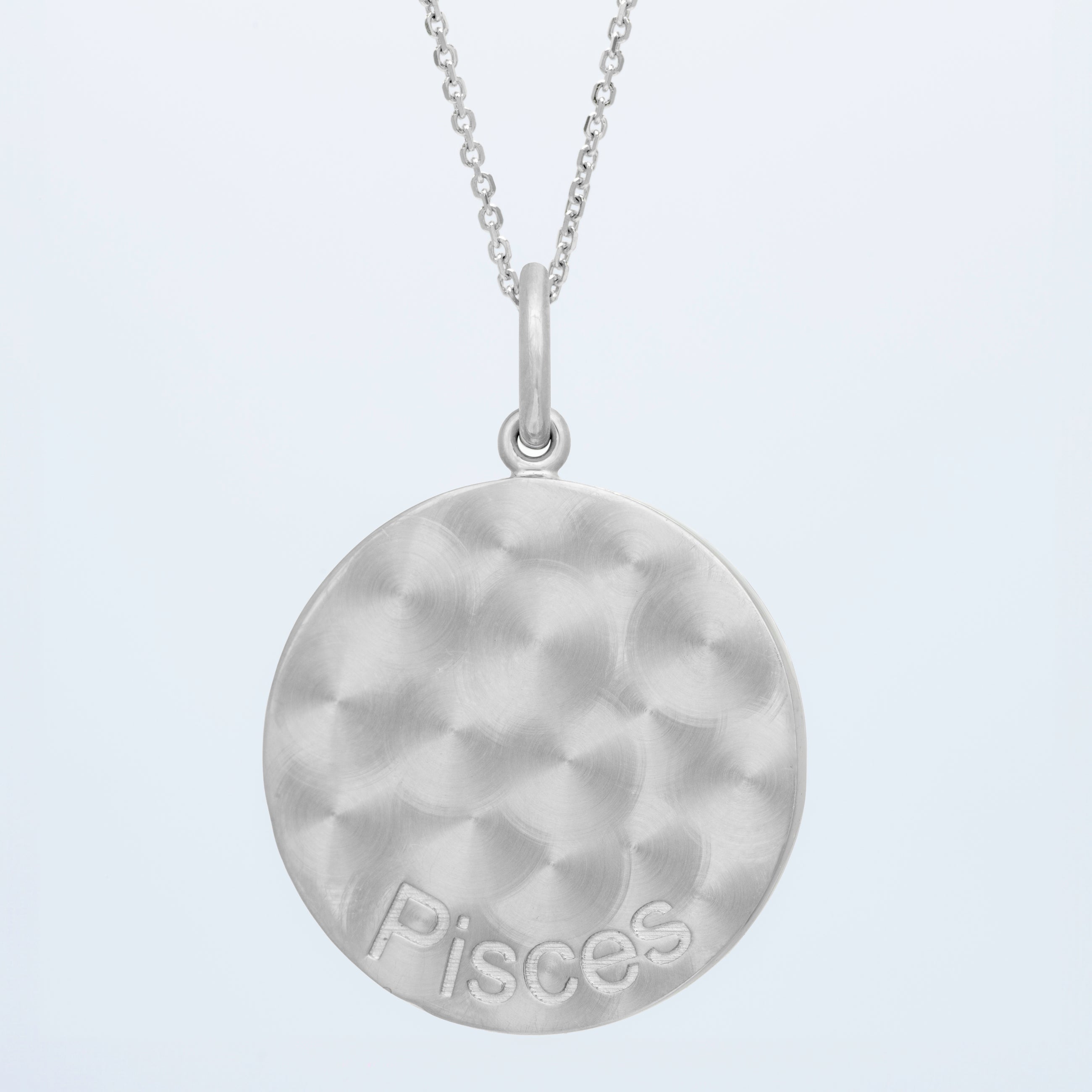 Zodiac Midnight Pisces Pendant 14k Solid Gold with Diamonds