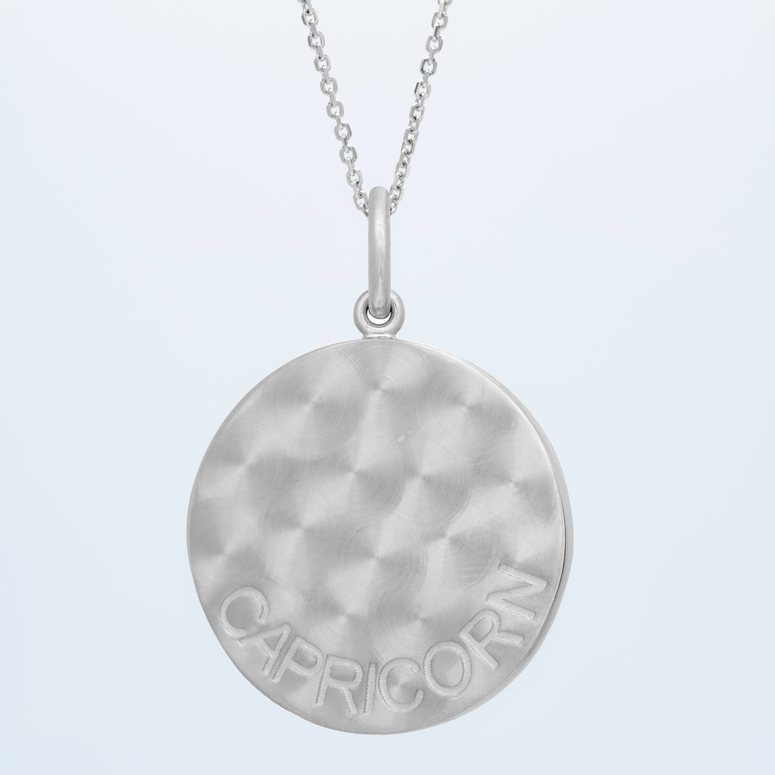 Zodiac Midnight Capricorn Pendant 14k Solid Gold with Diamonds