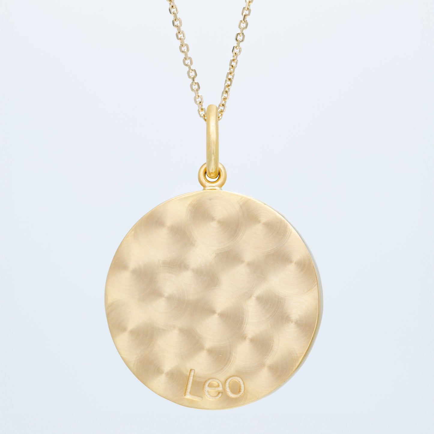 Zodiac Midnight Leo Pendant 14k Solid Gold with Diamonds