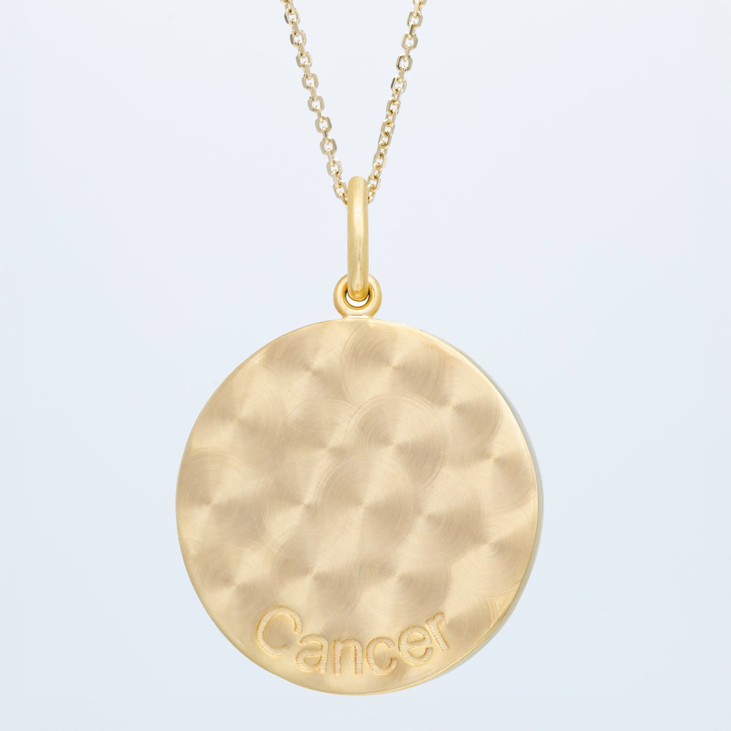 Zodiac Midnight Cancer Pendant 14k Solid Gold with Diamonds