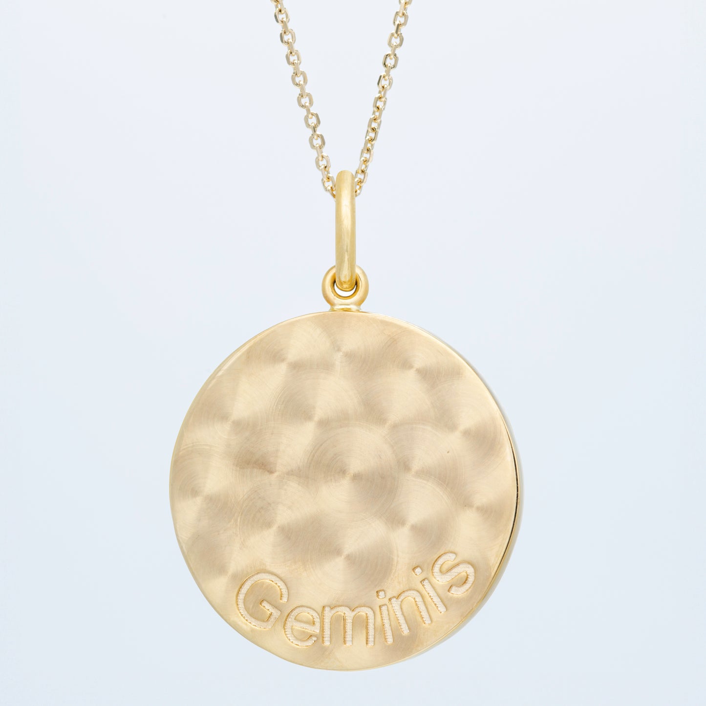 Zodiac Midnight Geminis Pendant 14k Solid Gold with Diamonds