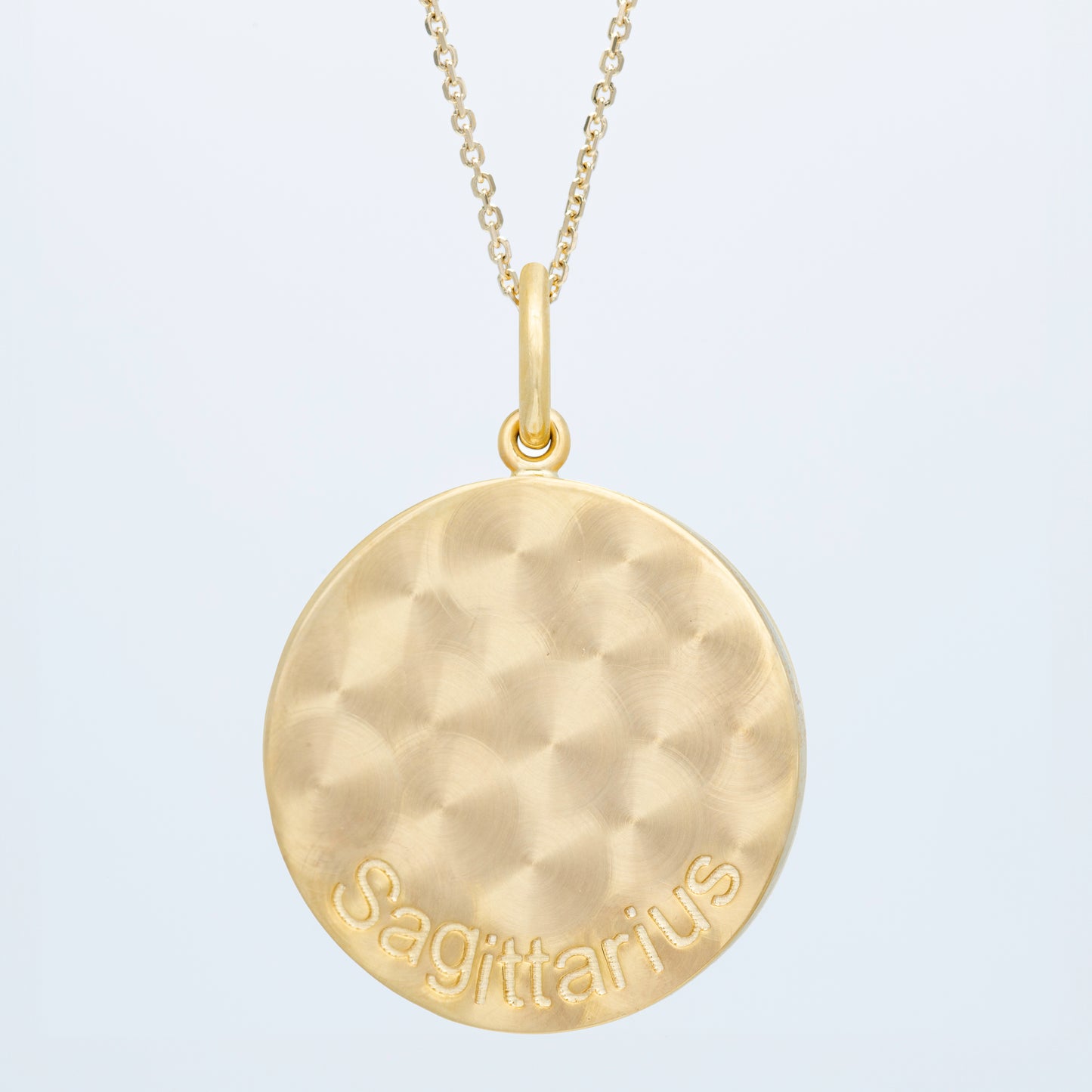 Zodiac Midnight Sagittarius Pendant 14k Solid Gold with Diamonds