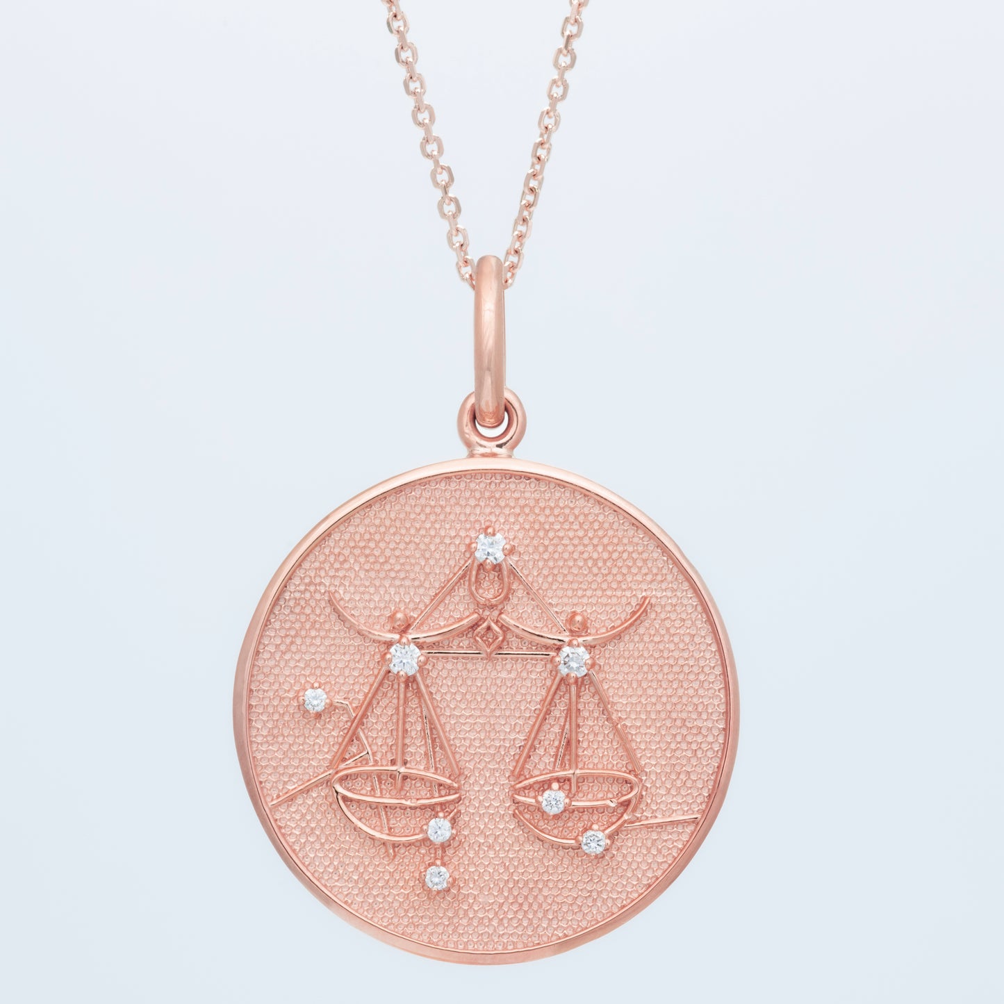 Zodiac Midnight Libra Pendant 14k Solid Gold with Diamonds