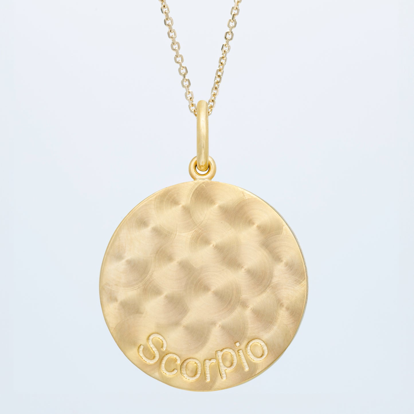 Zodiac Midnight Scorpio Pendant 14k Solid Gold with Diamonds