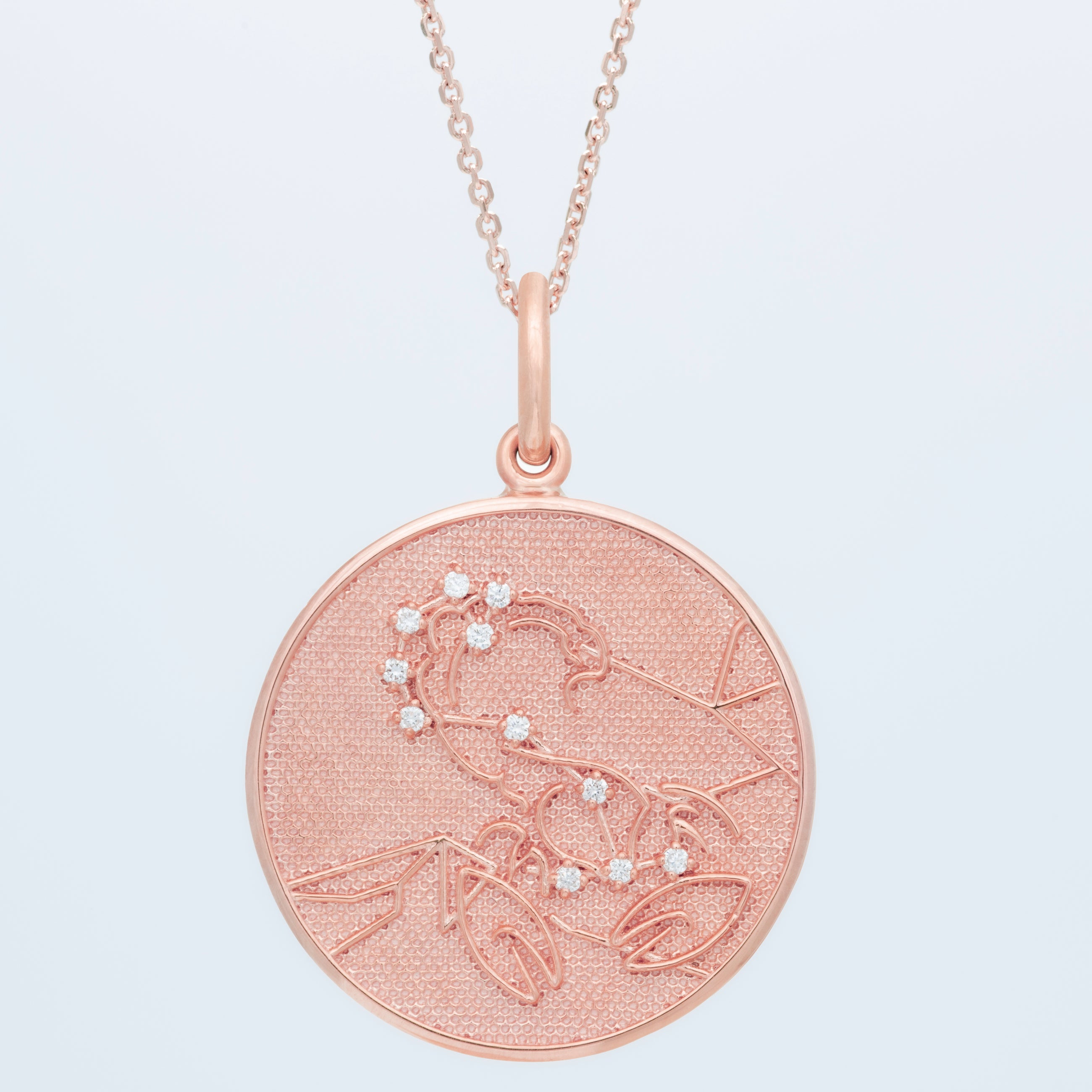 Zodiac Midnight Scorpio Pendant 14k Solid Gold with Diamonds