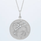Zodiac Midnight Taurus Pendant 14k Solid Gold with Diamonds