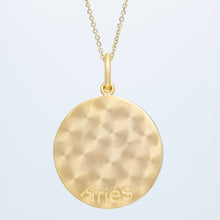 Zodiac Midnight Aries Pendant 14k Solid Gold with Diamonds