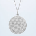 Zodiac Midnight Geminis Pendant 14k Solid Gold with Diamonds