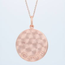 Zodiac Midnight Geminis Pendant 14k Solid Gold with Diamonds