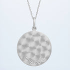 Zodiac Midnight Pisces Pendant 14k Solid Gold with Diamonds