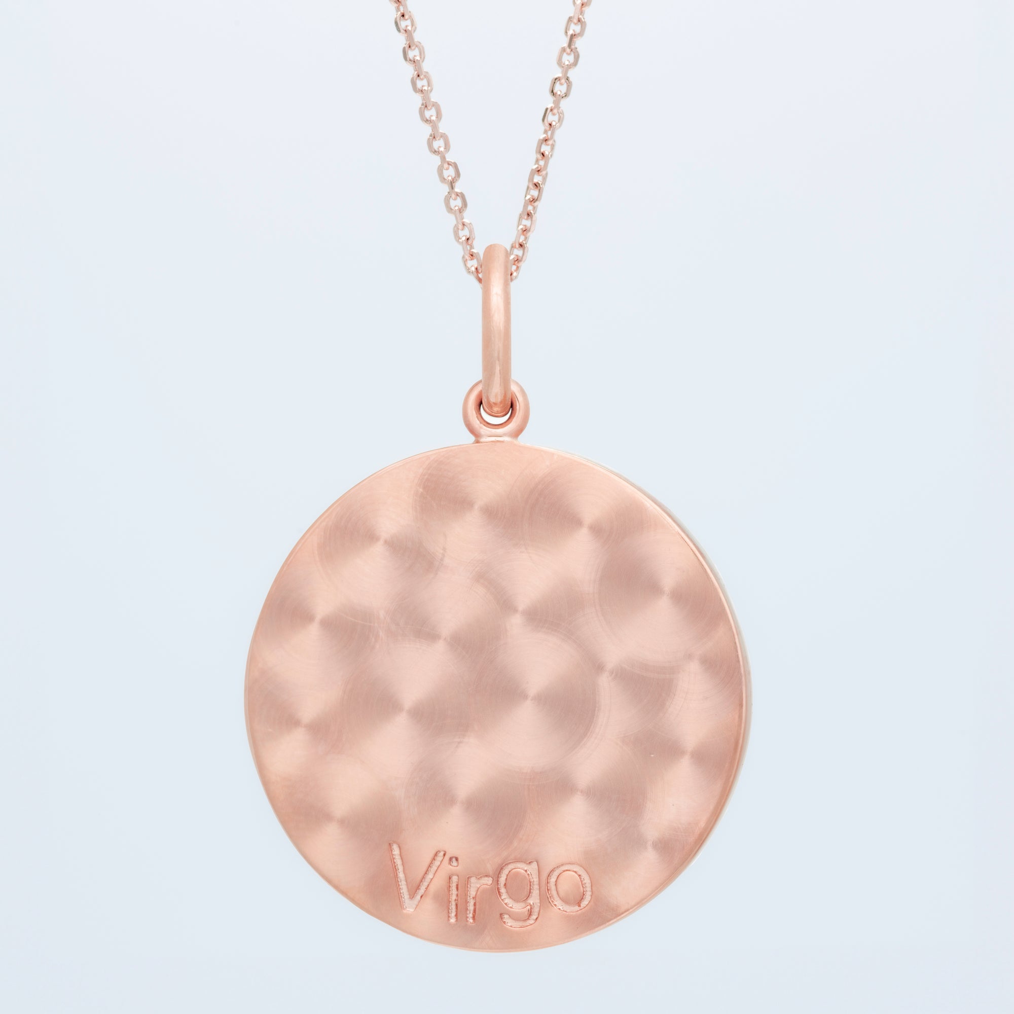 Zodiac Midnight Virgo Pendant 14k Solid Gold with Diamonds