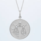 Zodiac Midnight Libra Pendant 14k Solid Gold with Diamonds