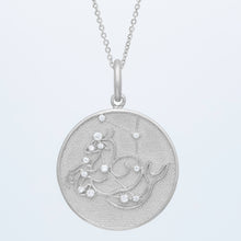 Zodiac Midnight Capricorn Pendant 14k Solid Gold with Diamonds