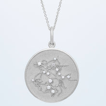 Zodiac Midnight Sagittarius Pendant 14k Solid Gold with Diamonds