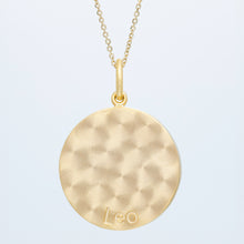 Zodiac Midnight Leo Pendant 14k Solid Gold with Diamonds