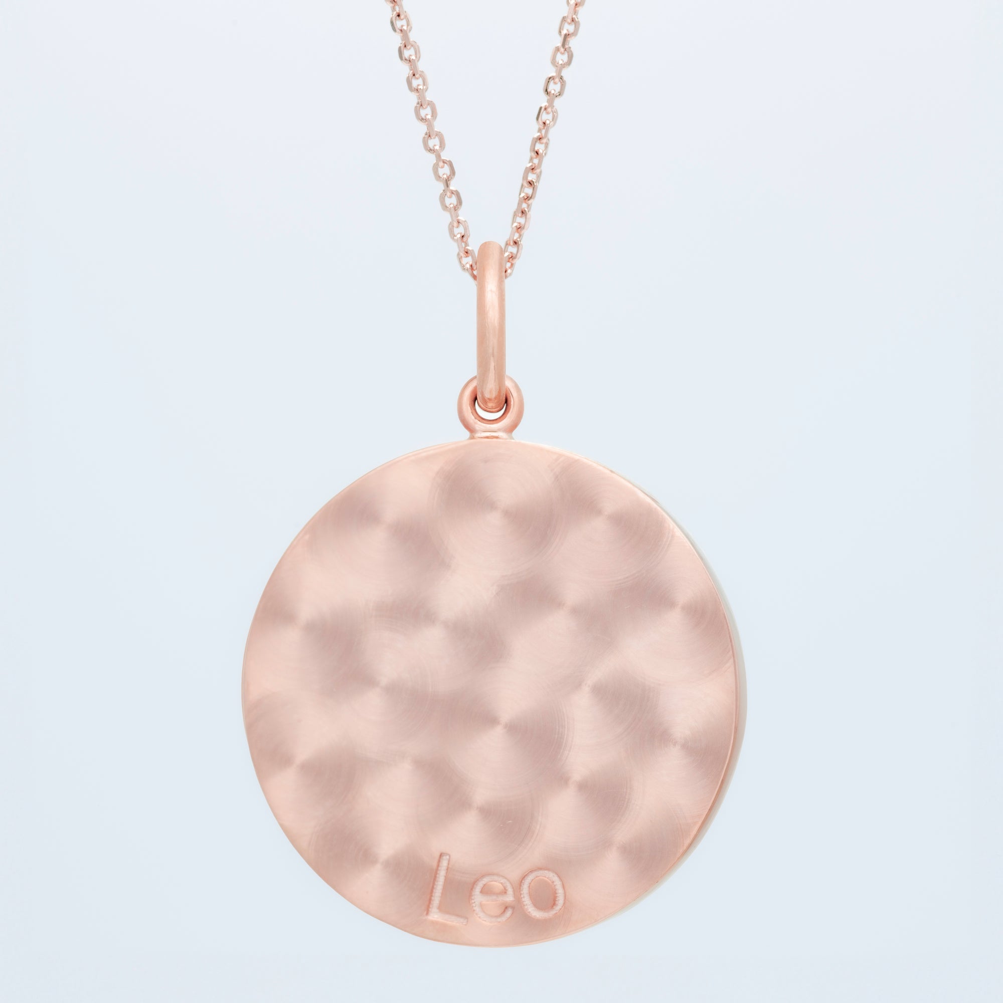 Zodiac Midnight Leo Pendant 14k Solid Gold with Diamonds