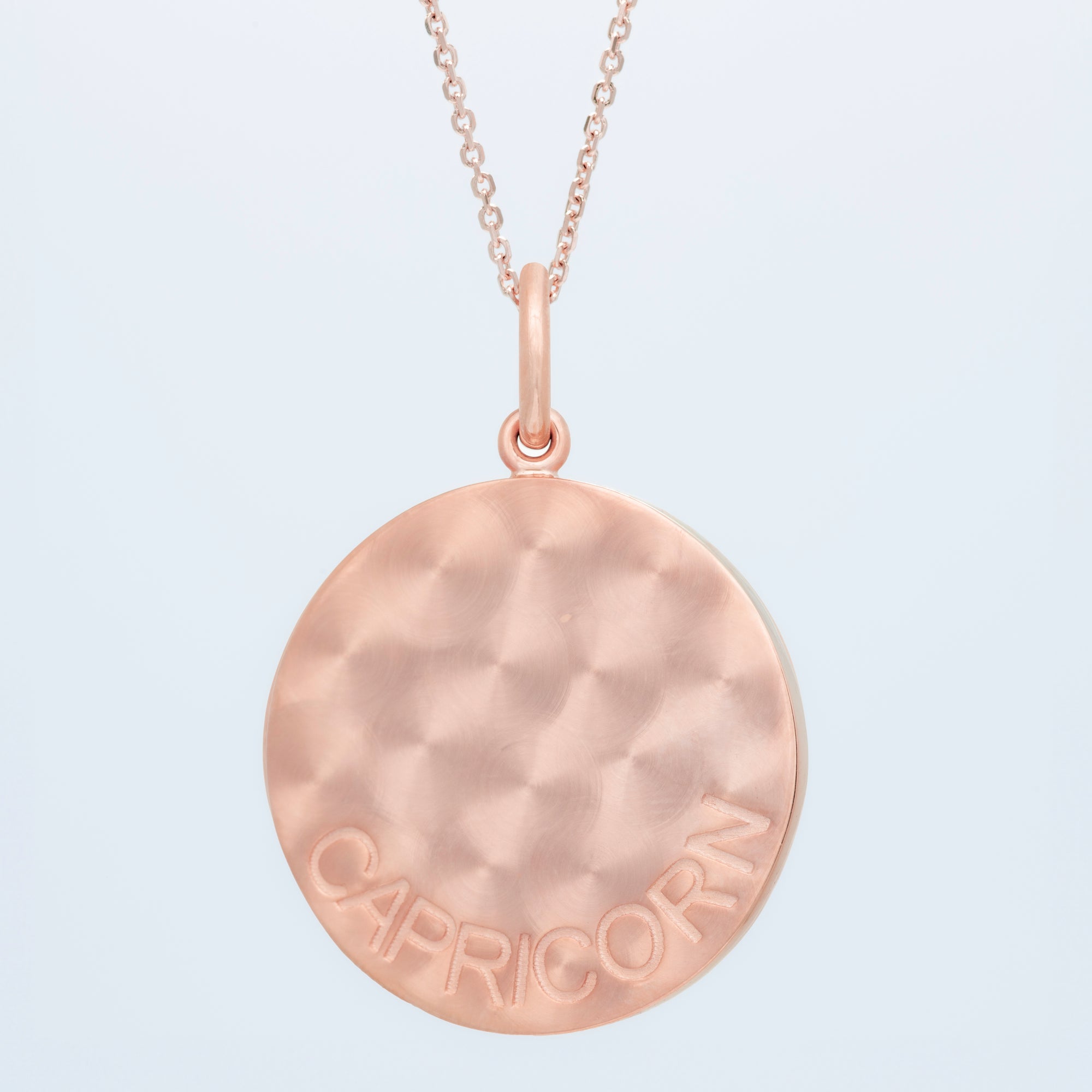 Zodiac Midnight Capricorn Pendant 14k Solid Gold with Diamonds