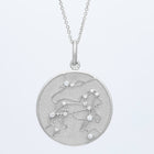 Zodiac Midnight Leo Pendant 14k Solid Gold with Diamonds
