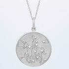 Zodiac Midnight Virgo Pendant 14k Solid Gold with Diamonds
