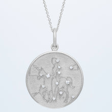Zodiac Midnight Virgo Pendant 14k Solid Gold with Diamonds
