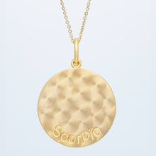 Zodiac Midnight Scorpio Pendant 14k Solid Gold with Diamonds