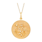 Zodiac Midnight Sagittarius Pendant 925 Sterling Silver with Diamonds