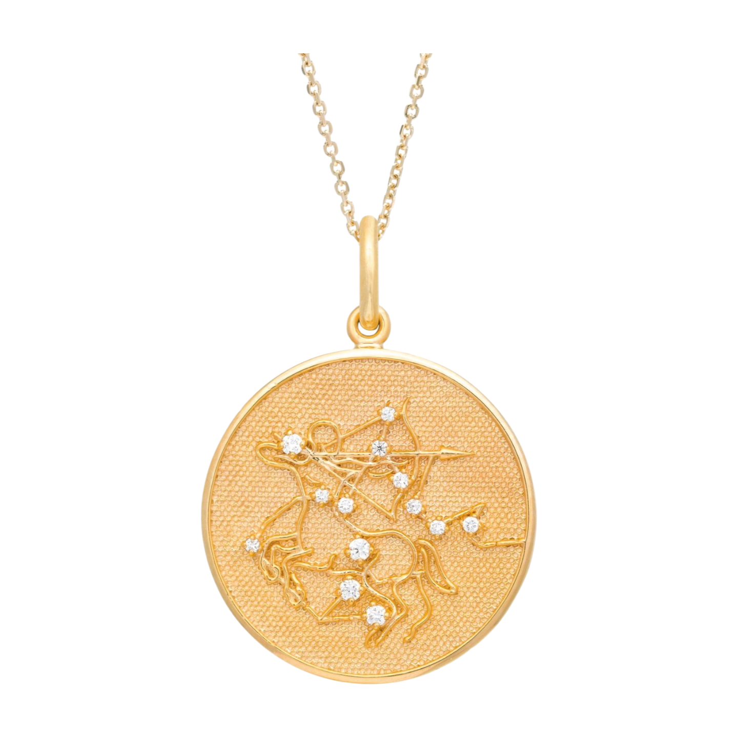 Zodiac Midnight Sagittarius Pendant 925 Sterling Silver with Diamonds