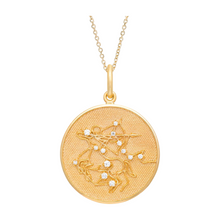 Zodiac Midnight Sagittarius Pendant 925 Sterling Silver with Diamonds