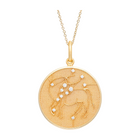 Zodiac Midnight Taurus Pendant 925 Sterling Silver with Diamonds