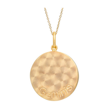 Zodiac Midnight Geminis Pendant 925 Sterling Silver with Diamonds