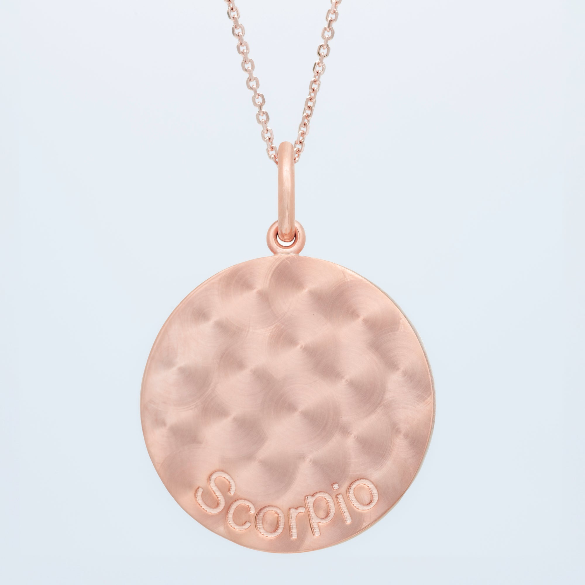 Zodiac Midnight Scorpio Pendant 14k Solid Gold with Diamonds