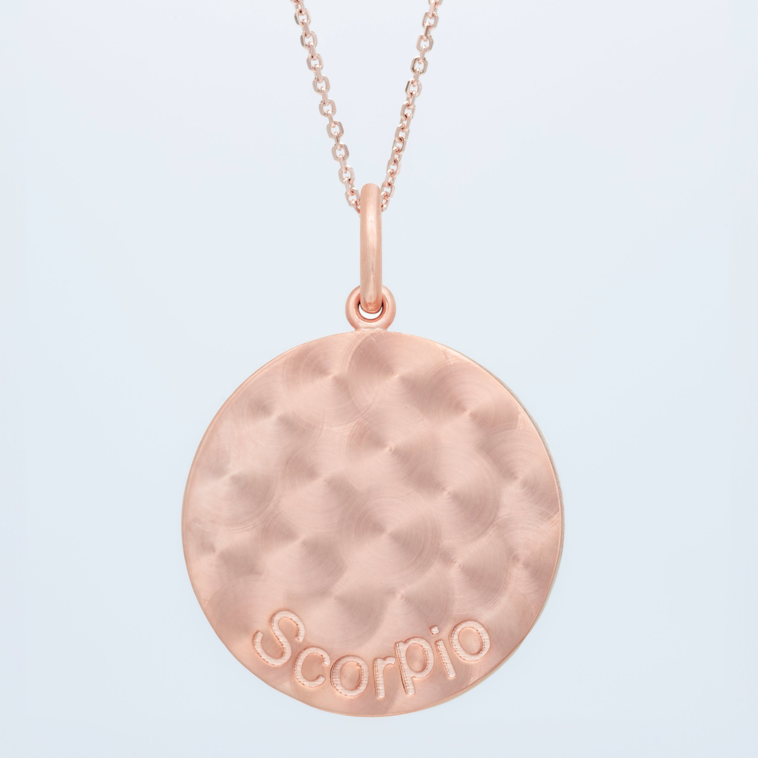 Zodiac Midnight Scorpio Pendant 14k Solid Gold with Diamonds