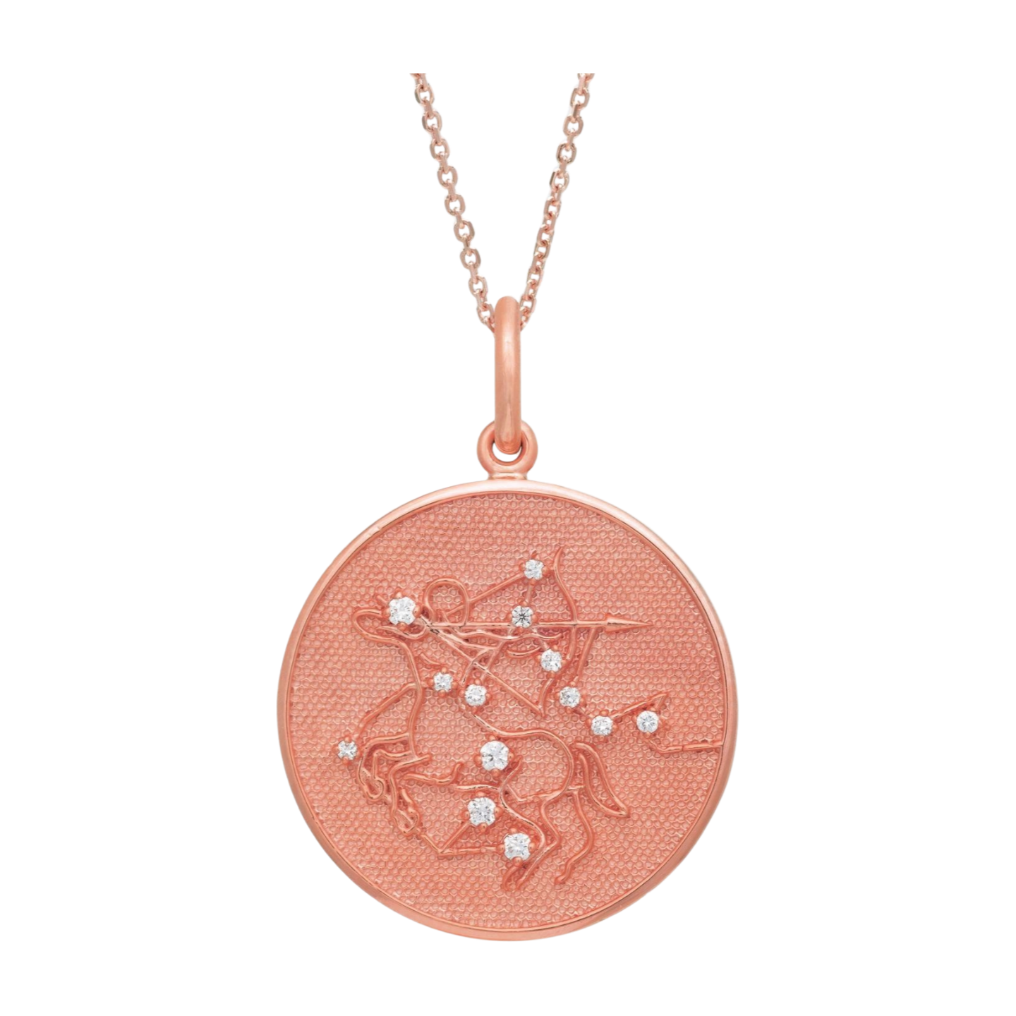 Zodiac Midnight Sagittarius Pendant 925 Sterling Silver with Diamonds