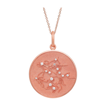 Zodiac Midnight Sagittarius Pendant 925 Sterling Silver with Diamonds