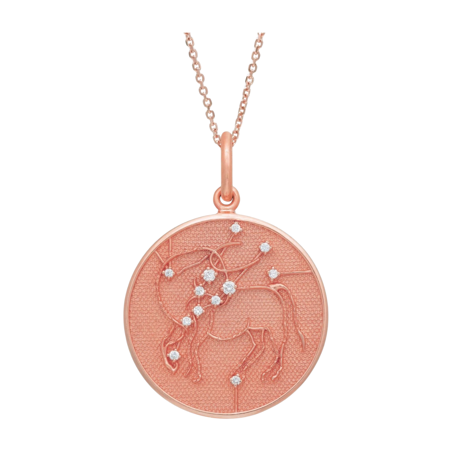 Zodiac Midnight Taurus Pendant 925 Sterling Silver with Diamonds