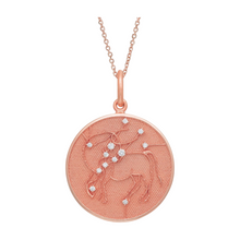 Zodiac Midnight Taurus Pendant 925 Sterling Silver with Diamonds