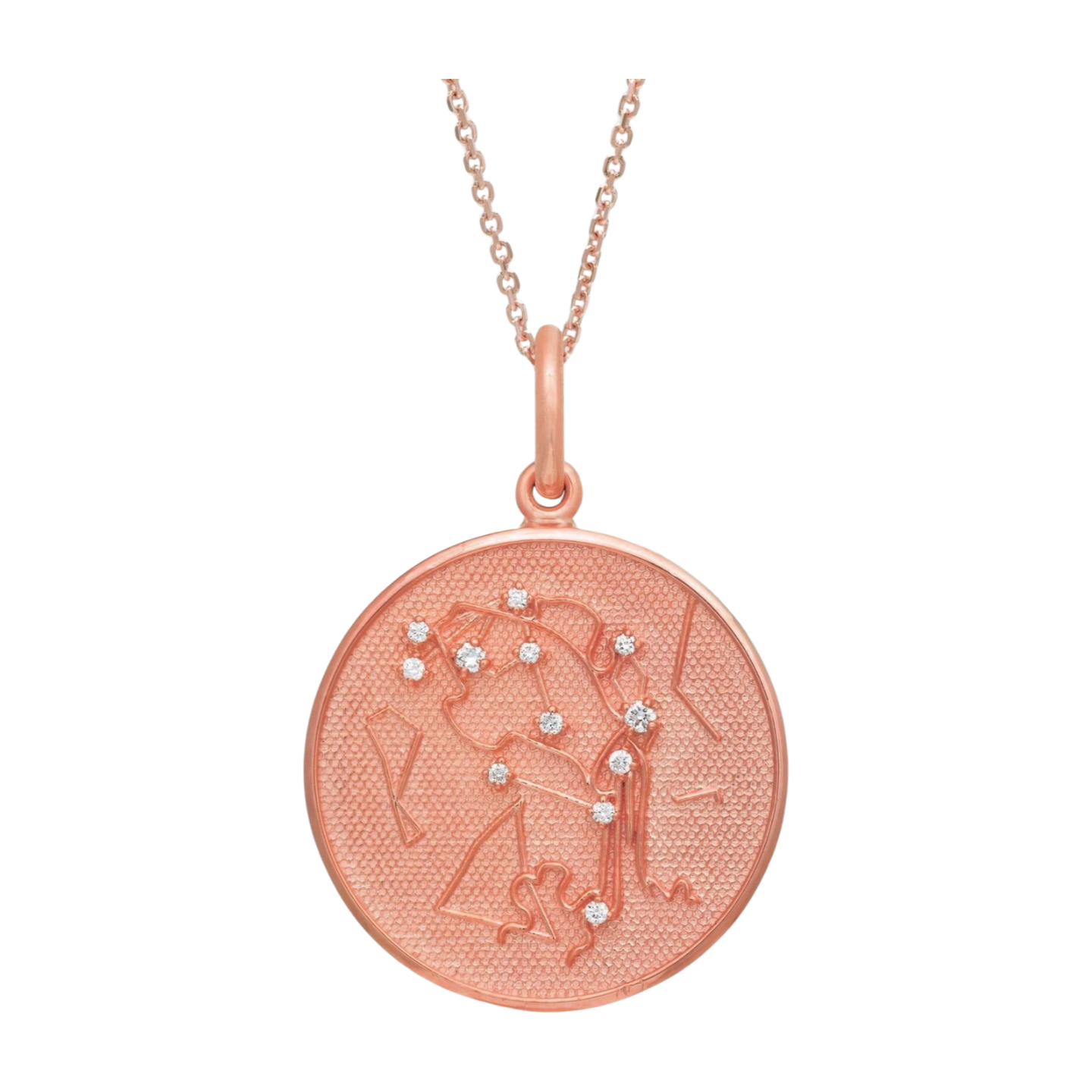 Zodiac Midnight Aquarius Pendant 925 Sterling Silver with Diamonds