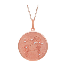 Zodiac Midnight Aries Pendant 925 Sterling Silver with Diamonds