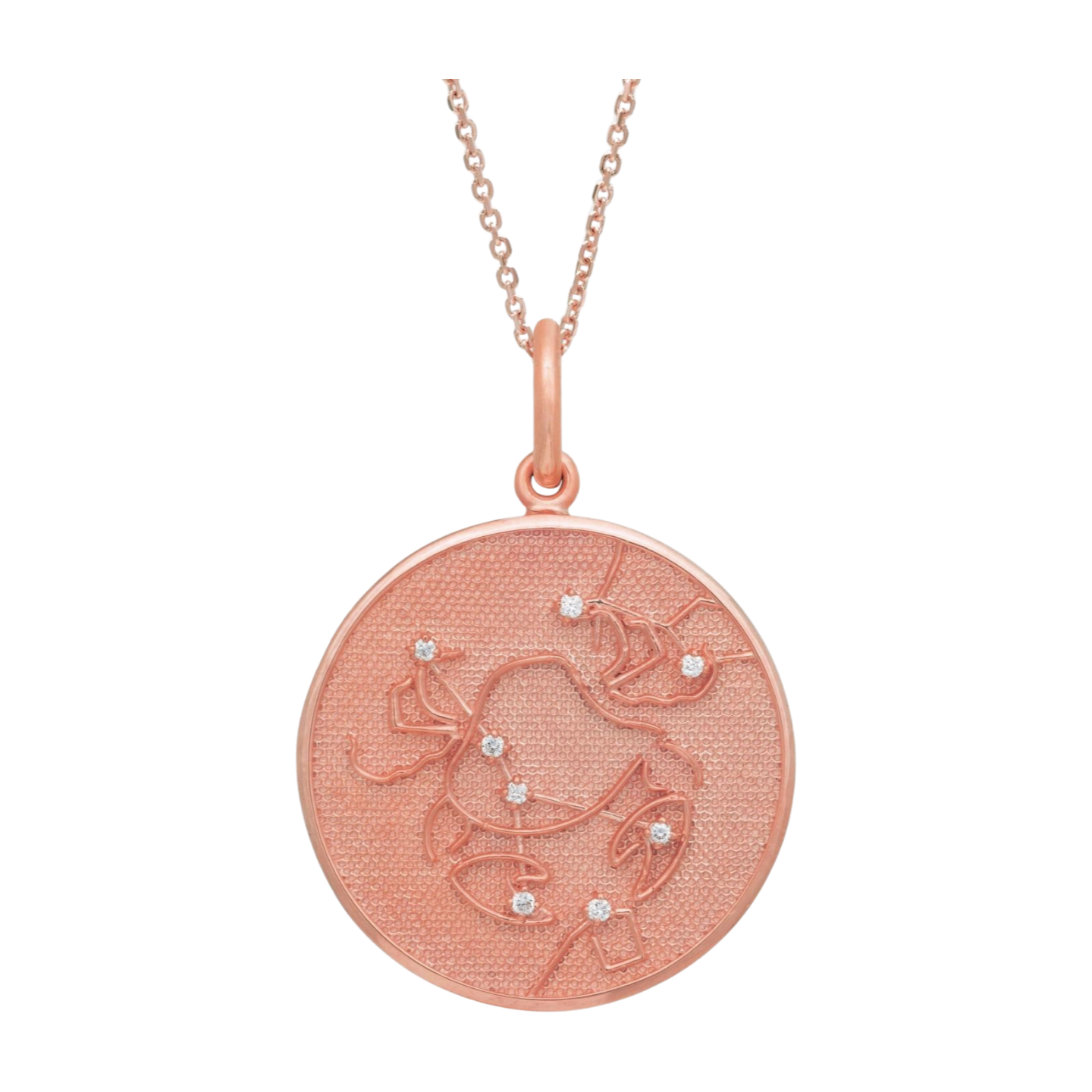 Zodiac Midnight Cancer Pendant 925 Sterling Silver with Diamonds