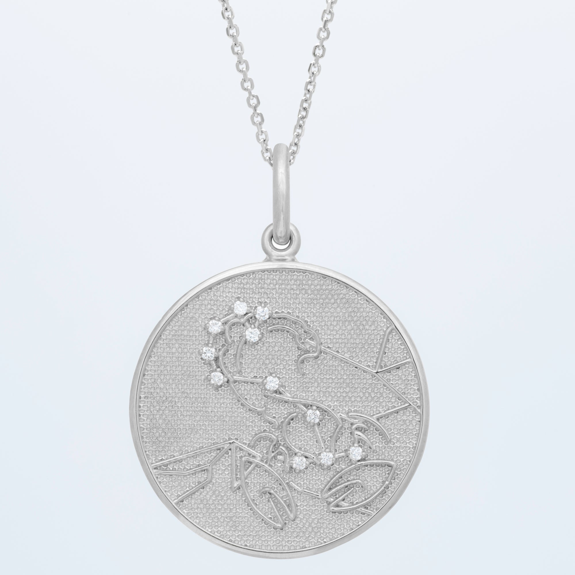 Zodiac Midnight Scorpio Pendant 14k Solid Gold with Diamonds