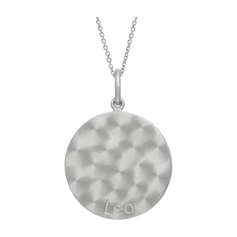 Zodiac Midnight Leo Pendant 925 Sterling Silver with Diamonds