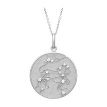 Zodiac Midnight Leo Pendant 925 Sterling Silver with Diamonds