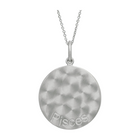 Zodiac Midnight Pisces Pendant 925 Sterling Silver with Diamonds