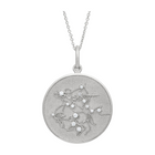 Zodiac Midnight Sagittarius Pendant 925 Sterling Silver with Diamonds