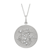 Zodiac Midnight Sagittarius Pendant 925 Sterling Silver with Diamonds