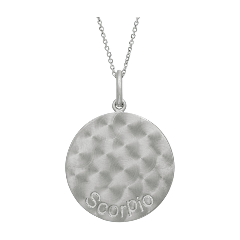 Zodiac Midnight Scorpio Pendant 925 Sterling Silver with Diamonds