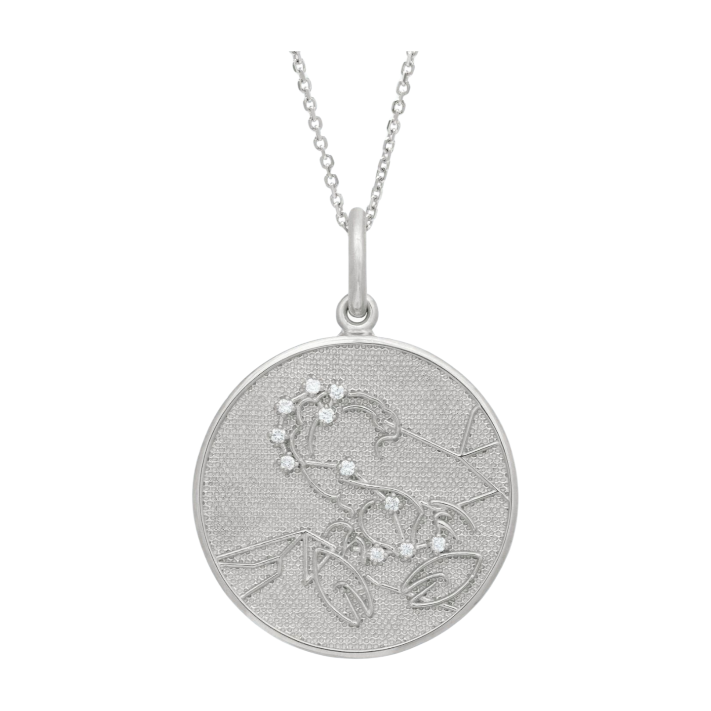Zodiac Midnight Scorpio Pendant 925 Sterling Silver with Diamonds