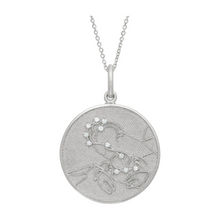 Zodiac Midnight Scorpio Pendant 925 Sterling Silver with Diamonds