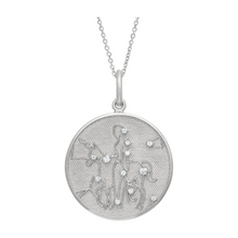 Zodiac Midnight Virgo Pendant 925 Sterling Silver with Diamonds