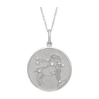 Zodiac Midnight Aries Pendant 925 Sterling Silver with Diamonds